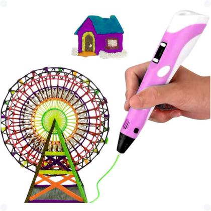 Imagem de Caneta 3D Infantil Educativa Mágica Criativa Para Crianças