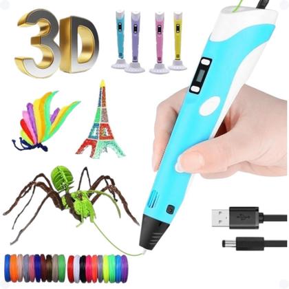 Imagem de Caneta 3D Infantil Educativa Mágica Criativa Para Crianças