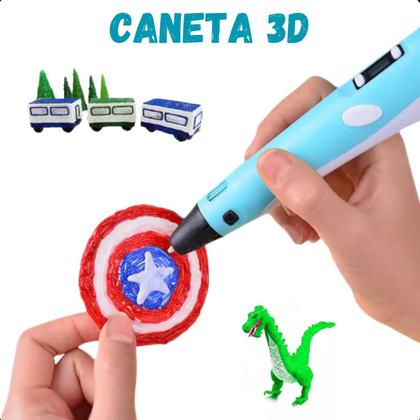 Imagem de Caneta 3d Infantil Impressora Desenho Com Filamento Cabo Usb