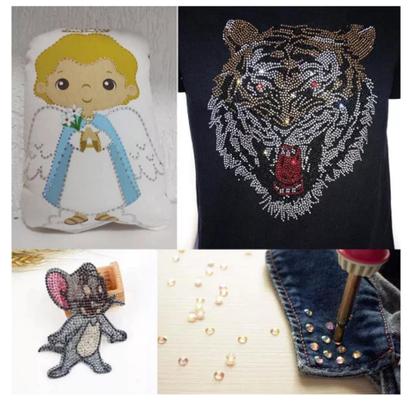 Imagem de Caneta Aplicador De Strass Manual Bivolt Com 7 Ponteiras Lanmax