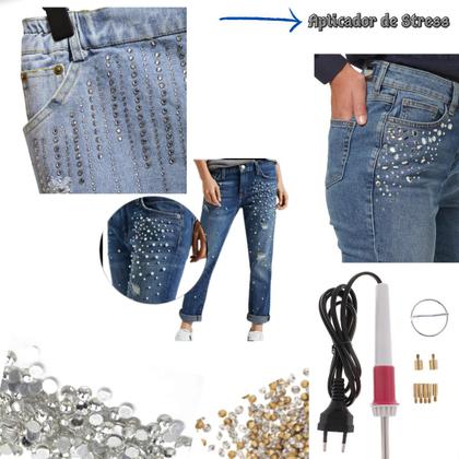 Imagem de Caneta Aplicadora De Strass Manual + 7 Ponteiras HotFix