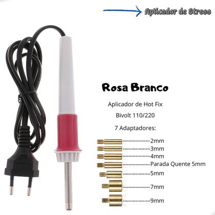 Imagem de Caneta Aplicadora De Strass Manual + 7 Ponteiras HotFix