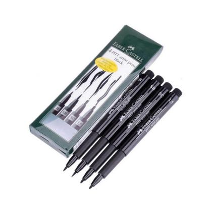 Imagem de Caneta Artística Preta Faber Castell Pitt 04 Un