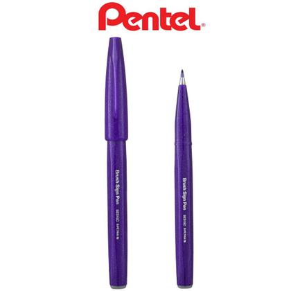 Imagem de Caneta Brush Sign Pen Violeta - Pentel