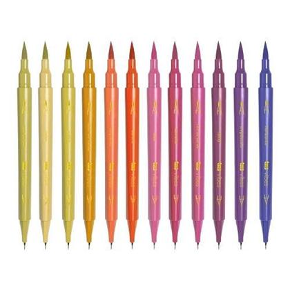 Imagem de Caneta Brush Vibes Entardecer - 12 cores - Tris