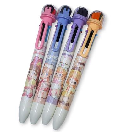 Imagem de Caneta Com Carimbo 6 Cores Papelaria Material Escolar