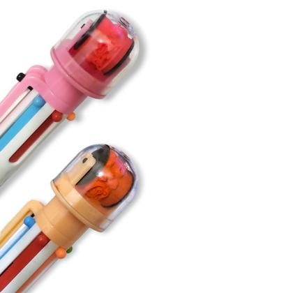 Imagem de Caneta Com Carimbo 6 Cores Papelaria Material Escolar