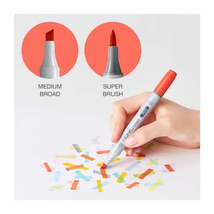 Caneta Copic Marcador Ciao 72 Cores Set B Ponta Dupla - Caneta