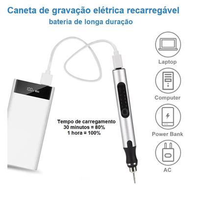 Imagem de Caneta De Gravação Elétrica Sem Fio Portatil Mini Gravadora