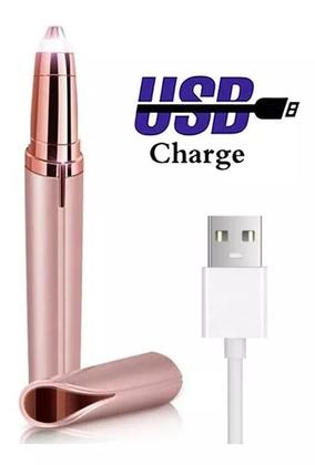 Imagem de Caneta Depilador Sobrancelha Elétrico Recarregável Usb