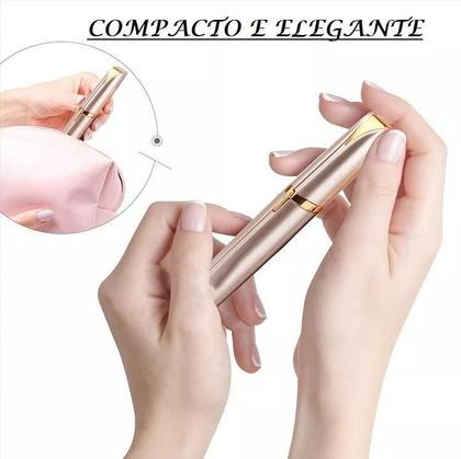 Imagem de Caneta Depiladora Flawless para Sobrancelhas Elétrico Recarregável Com Usb
