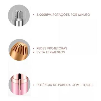 Imagem de Caneta Depiladora Sobrancelhas Design Premium: Estilo e Suavidade em Um Só Produto