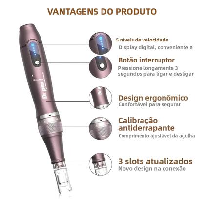 Imagem de Caneta Derma Sem Fio Micro Microagulhas Máquina De Rejuvenescimento Da Pele Dr.pen Ultima A10 Com