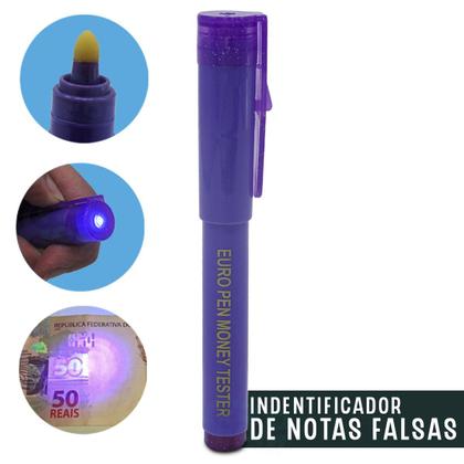 Imagem de Caneta Detecta Notas Dinheiro Falsas Violeta Money Tester