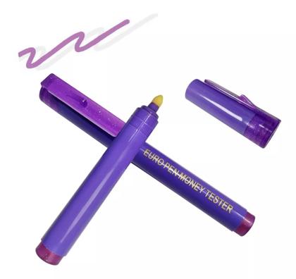 Imagem de Caneta Detecta Notas Falsas Ultra Violeta Money Tester Cor Lilás