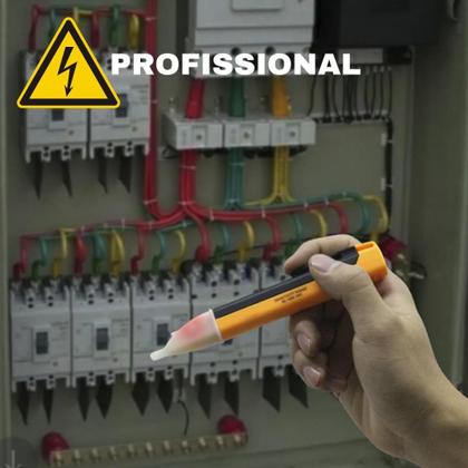 Imagem de Caneta Detector de Energia Elétrica Tensão Com Sinal Sonoro e Luz 2 Pilhas AAA