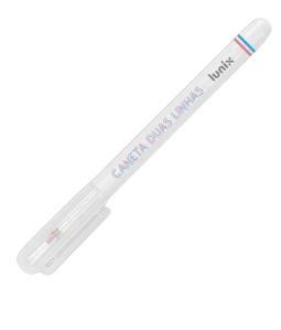 Caneta duas linhas Lunix azul claro e rosa Tilibra Imagem de Caneta duas linhas Lunix azul claro e rosa Tilibra