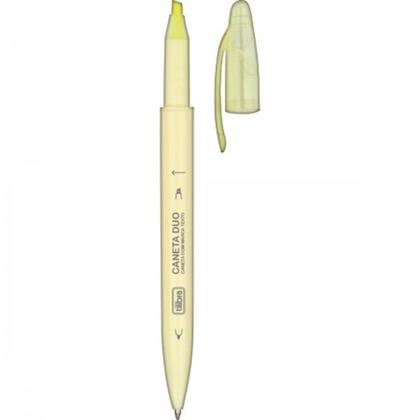 Imagem de Caneta duo esferográfica com marca texto tilibra