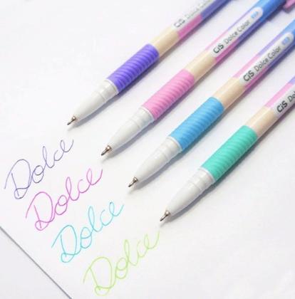 Imagem de Caneta Esferográfica Cis Dolce Color 0,5mm C/4 Cores