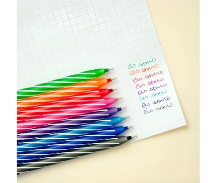 Imagem de Caneta Esferográfica Spiro 0,7mm Com 24 Unidades Cores Sortidas