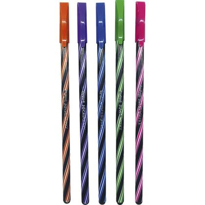 Imagem de Caneta Esferográfica WOW FUN BLACK 0.7MM 5 Cores - Pote com 50