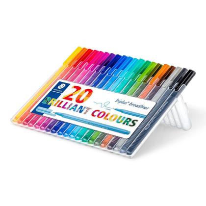Caneta Hidrográfica 0.8 20 Cores Staedtler Imagem de Caneta Hidrográfica 0.8 20 Cores Staedtler