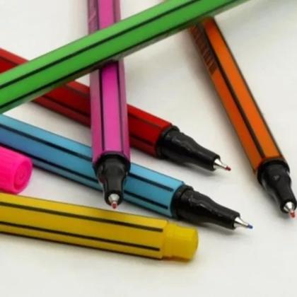 Imagem de Caneta Hidrografica 12 Cores Microline Compactor Ponta 0.4