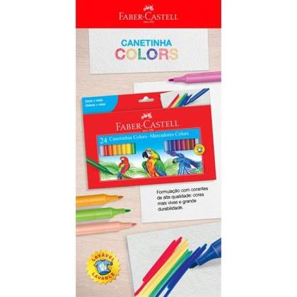 Imagem de Caneta hidrográfica Colors 24 cores 150124CZF550924 - Faber-Castell