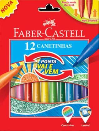 Imagem de Caneta Hidrográfica Vai e Vem 24 Cores Faber-castell - Faber Castell