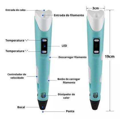 Imagem de Caneta Impressora 3d Com Garantia Produto Lacrado Com Refil