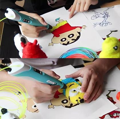 Imagem de Caneta Impressora 3D + Kit Filamento 9m 