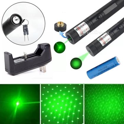 Imagem de Caneta Laser 7500mw Verde Potência de Longo Alcance com Bateria Recarregável LT403