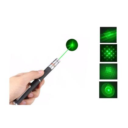 Imagem de Caneta Laser Pointer Verde Luz Green 5 Pontas Efeitos Estojo