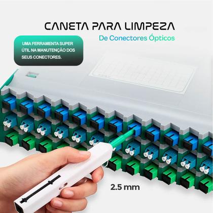 Imagem de Caneta Limpa Conector Fibra Óptica 2.5mm SC FC ST