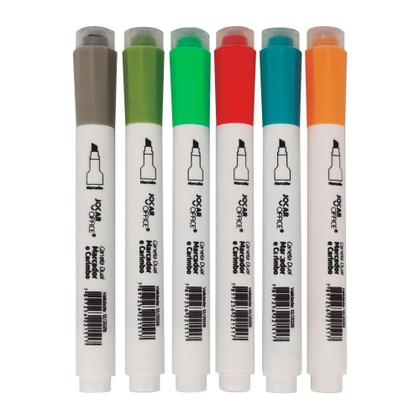 Imagem de Caneta Marca Texto Dual Marcador com Carimbo Pedagógico Jocar Office 1 Un.