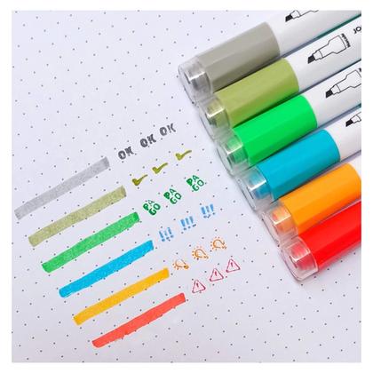 Imagem de Caneta Marca Texto Dual Marcador com Carimbo Pedagógico Jocar Office 1 Un.