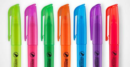 Imagem de Caneta Marca Texto Neon Fluorescente BRW  Unidade/Kit (Á Escolher)