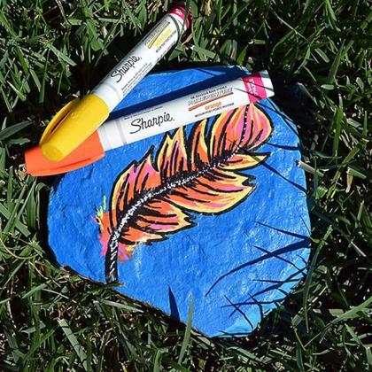 Imagem de Caneta Marcador Permanente Sharpie Média Paint Óleo 5 Cores