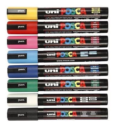 Imagem de Caneta Marcador Uni Ball Posca Pc-5m Cores