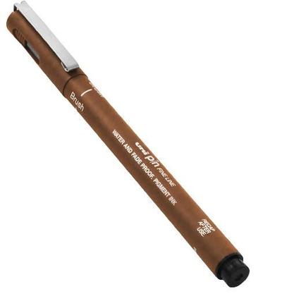 Imagem de Caneta nanquim Brush Uni Pin BR-200 Cor Sépia Marca Uni-ball