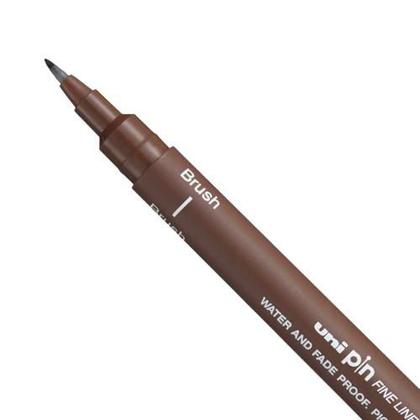 Imagem de Caneta nanquim Brush Uni Pin BR-200 Cor Sépia Marca Uni-ball
