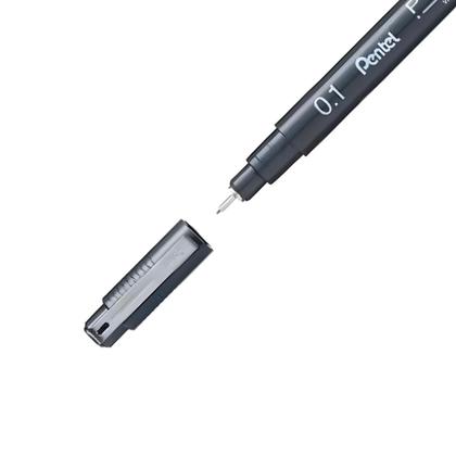 Imagem de Caneta Nanquim Pointliner 0.1Mm Pentel Preta Unidade