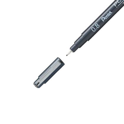 Imagem de Caneta Nanquim Pointliner 0.8Mm Pentel Preta Unidade