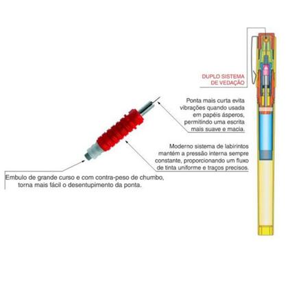 Imagem de Caneta Nanquim Recarregável Trident Desegraph 0.6mm