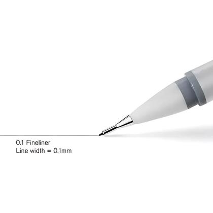 Imagem de Caneta Nanquim Winsor & Newton Fineliner 0.1Mm Cinza
