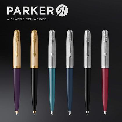 Imagem de Caneta Parker 51 Esferográfica Midnight Blue CT