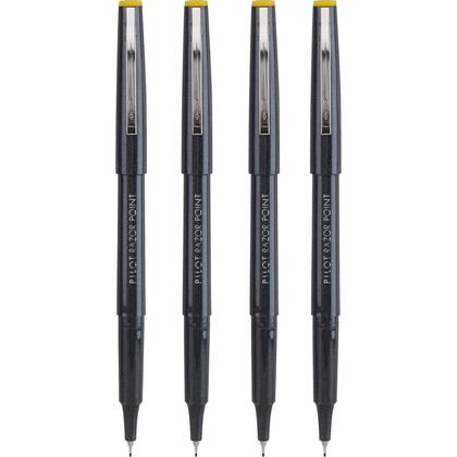 Imagem de Caneta PILOT Razor Point Fine Line Marker Stick de 0,3 mm, pacote com 4