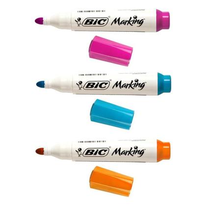 Imagem de Caneta Pincel Para Quadro Branco Bic Marking Fashion 04 Cores
