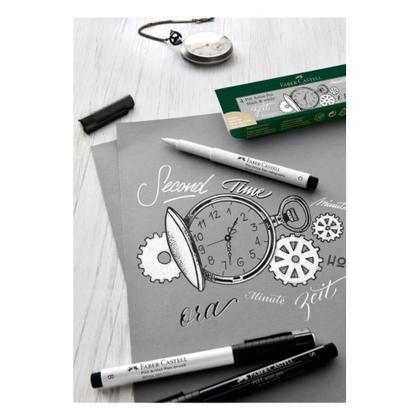 Imagem de Caneta Pitt Artist Faber Castell Black & White 4 Canetas