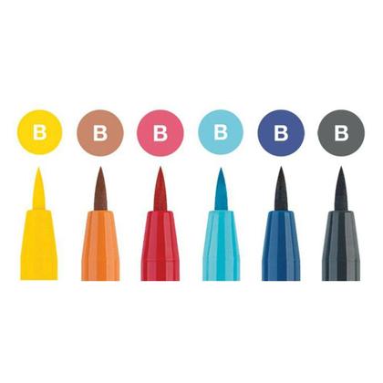 Imagem de Caneta Pitt Artist Faber Castell Manga Shonen 6 Cores